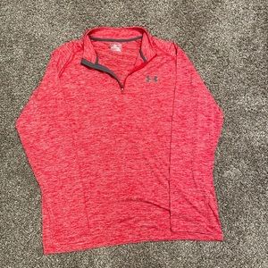 Men’s red under armour pullover